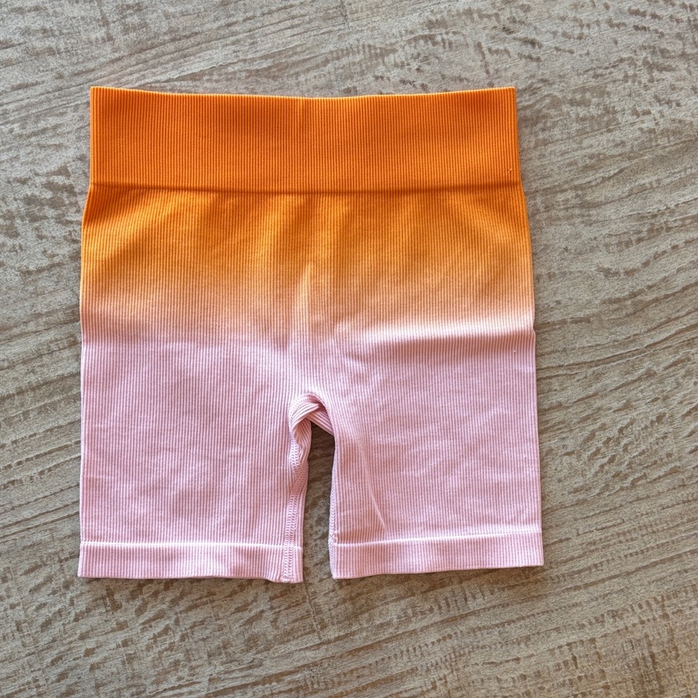 Art Class Ombre Orange and Pink Kids Shorts
